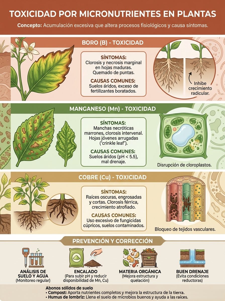 Figura 8: Toxicidad por micronutrientes en plantas